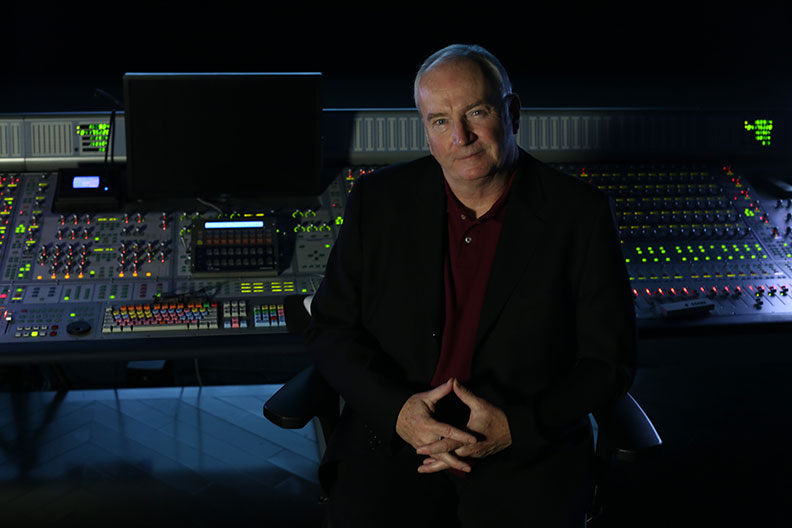 A portrait photo of Elmhurst University alumnus Jonathan Shaw, class of ’74, a film and television editor best known for his work on the original "Twin Peaks."