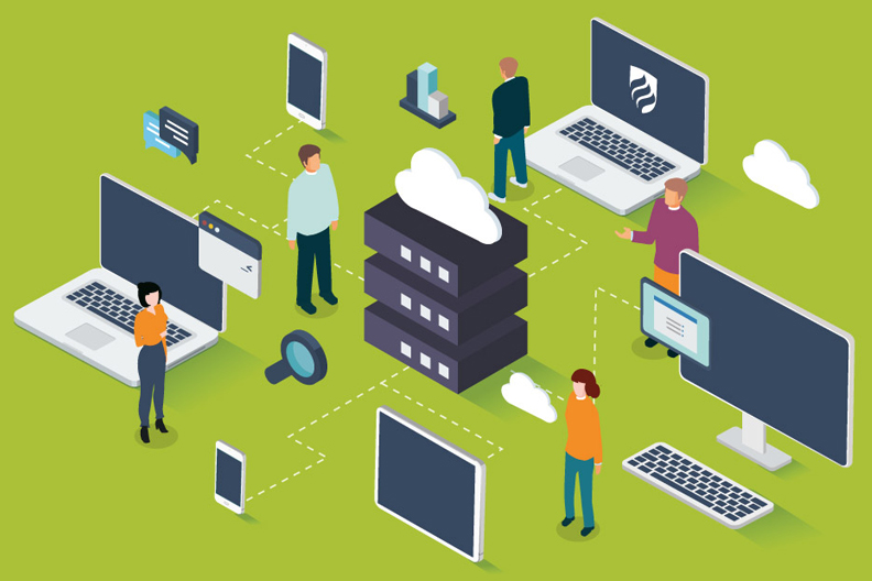 An illustration showing the difference between computer information systems and information technology.