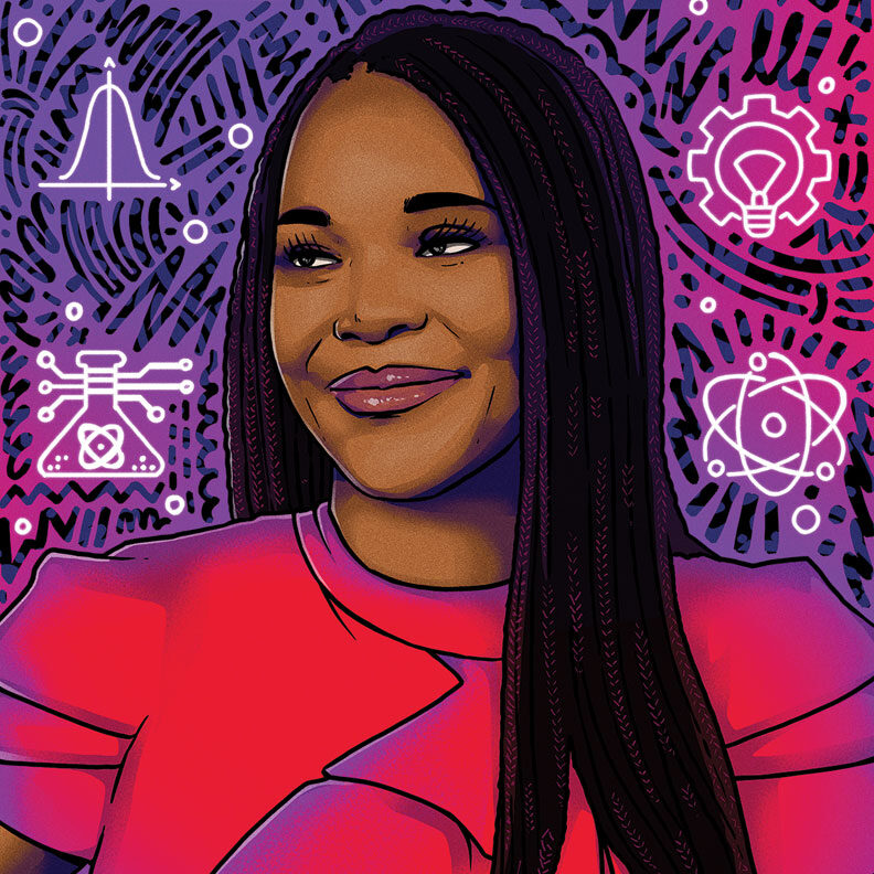 Illustration of Elmhurst University education professor Theresa Robinson.