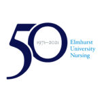 Logo that reads "50 (1971-2021) Elmhurst University Nursing"