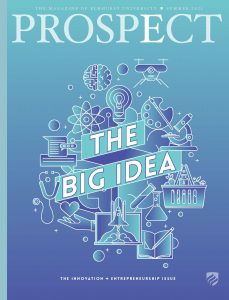 The cover of the Summer 2021 issue of Elmhurst University's Prospect Magazine. Headline reads 